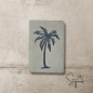 Preview: Label  " Palme " -  ca. 5 cm hoch - Kunstleder ++ Farbauswahl ++
